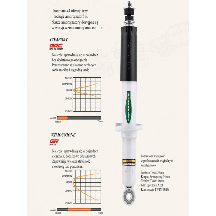 Front shock absorber Ironman 4x4 Toyota Prado 24750FE