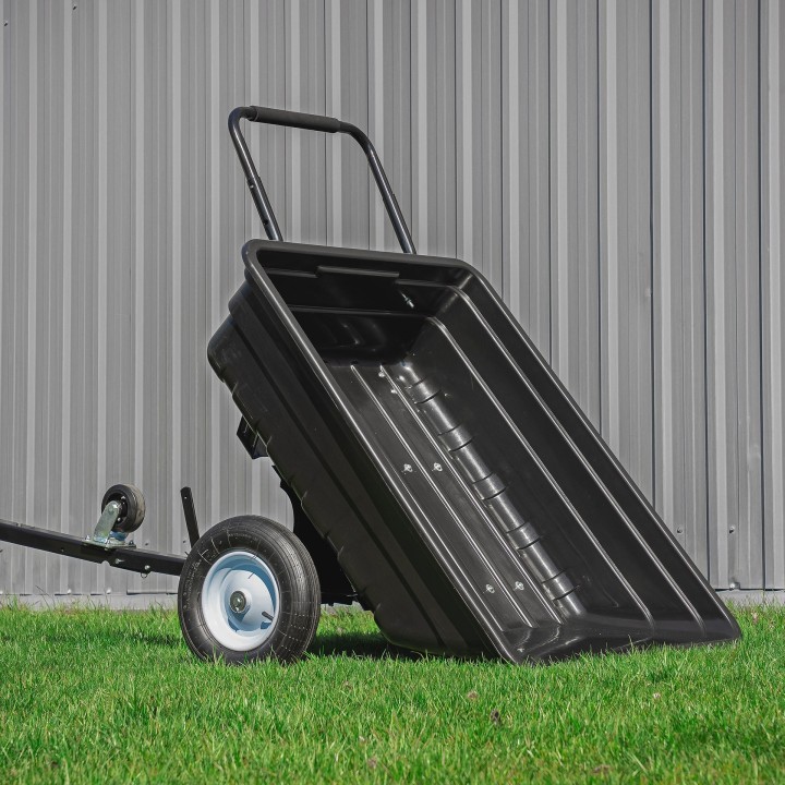 Tipping Garden Cart and Trailer 400 kg — Barracuda BTC3080PL