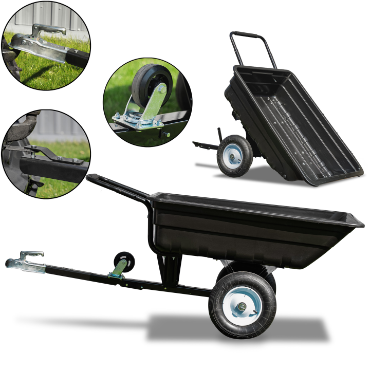 Tipping Garden Cart and Trailer 400 kg — Barracuda BTC3080PL