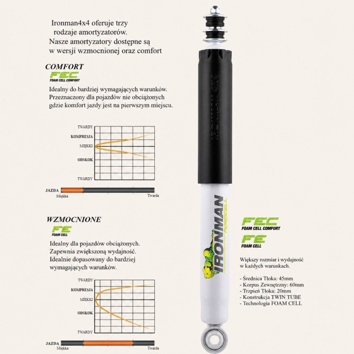 Rear shock absorber Ironman 4x4 Toyota Land Cruiser 24682FE