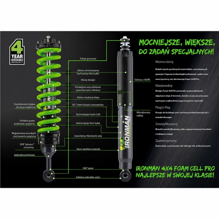 Front shock absorber Ironman 4x4 Foam Cell Pro 45780FE