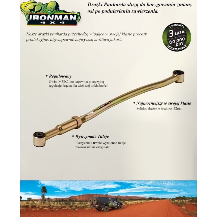 Rear adjustable Panhard rod Ironman 4x4 PANHARD004