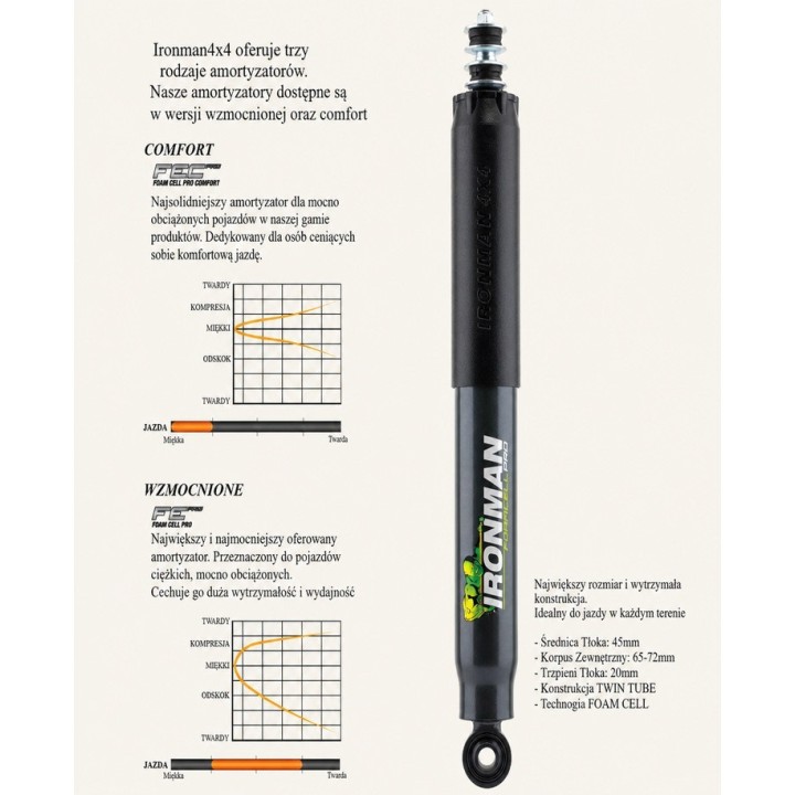 Front shock absorber Ironman 4x4 Foam Cell Pro 45091LFE3