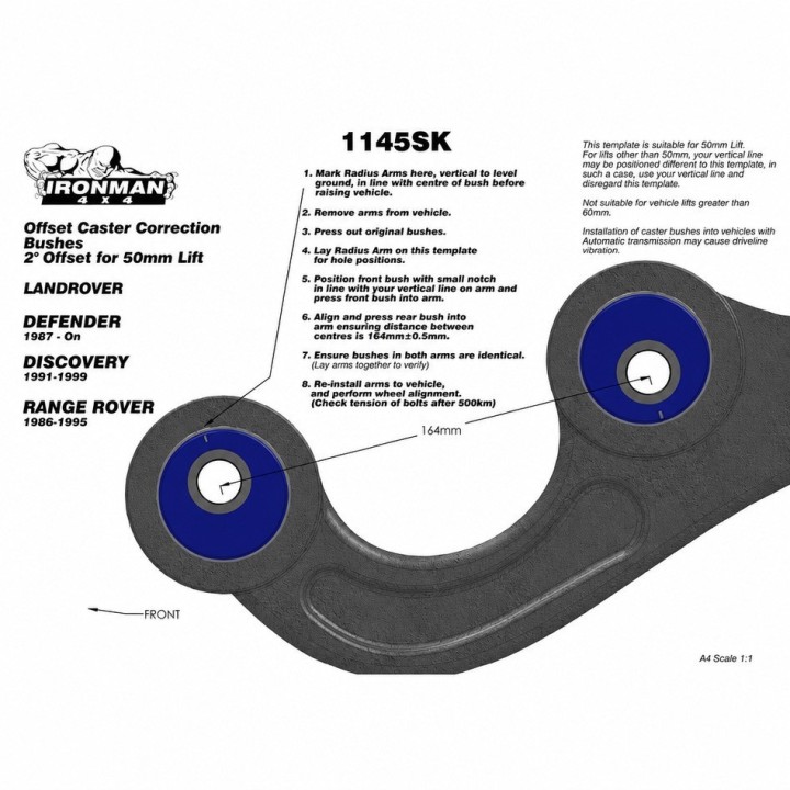 Bushings Ironman 4x4 — Land Rover Defender, Land Rover Discovery (1145SK) - view 5