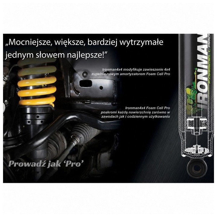 Rear shock absorber Ironman 4x4 Foam Cell Pro 45650FE