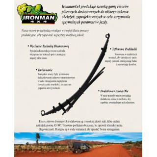 Heavy duty rear leaf spring +2" LIFT Ironman 4x4 TOY066C