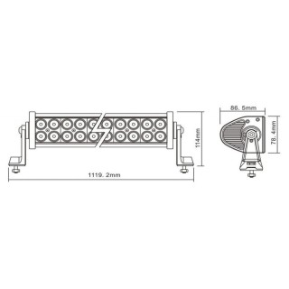 PANEL LED 240W 80 LED 18500LM