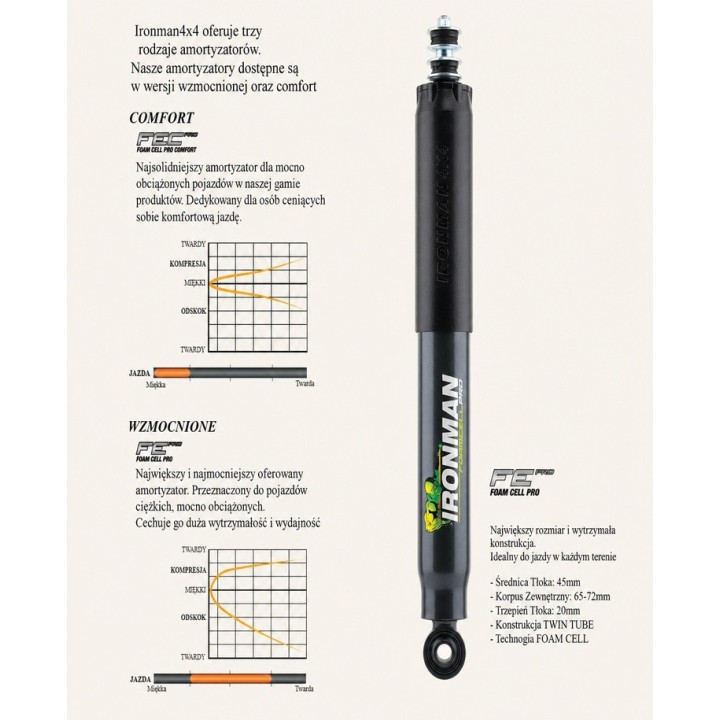 Front shock absorber Ironman 4x4 Foam Cell Pro 45683LFE1