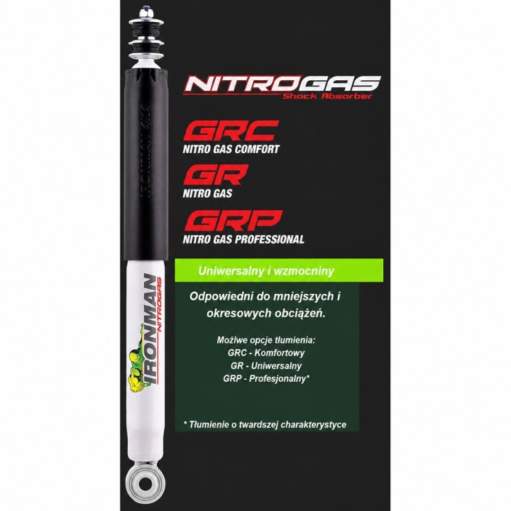 Rear shock absorber Ironman 4x4 Nitro Gas 2" lift 12645GRS