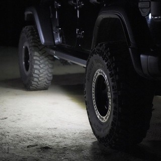 Steel Side Steps with LED Lighting - Jeep Wrangler JLU 2018+ and 4xe TOPFIRE - view 2