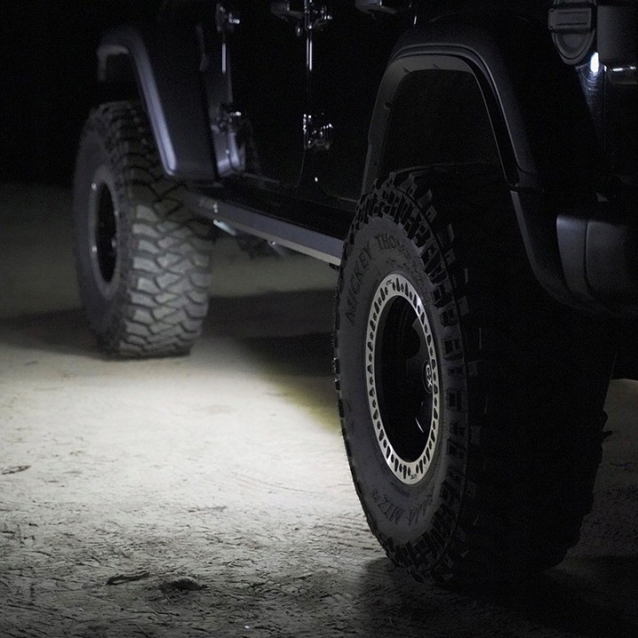 Steel Side Steps with LED Lighting - Jeep Wrangler JLU 2018+ and 4xe TOPFIRE - view 2