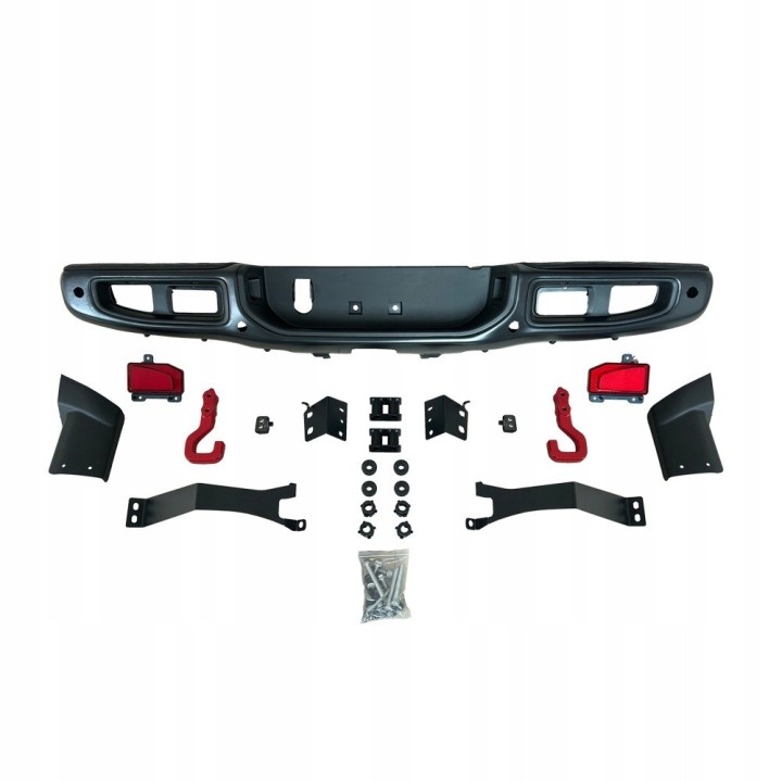 Steel Rear Bumper with PDC Sensor Holes - Jeep Wrangler JL/JLU 2018+