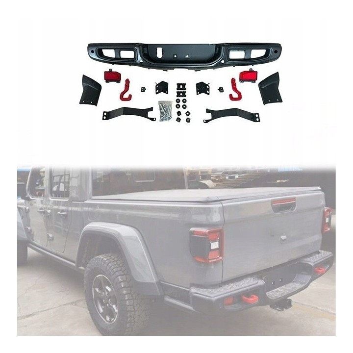 Steel Rear Bumper with PDC Sensor Holes - Jeep Gladiator JT 2020+