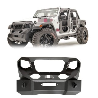 Steel Armour Front Bumper with Winch Plate - Jeep Wrangler JL/JLU 2018+