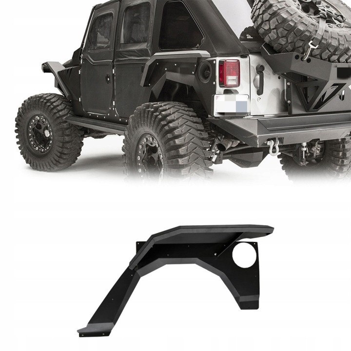 Steel Rear Fender Flares - Jeep Wrangler JL/JLU 2018+