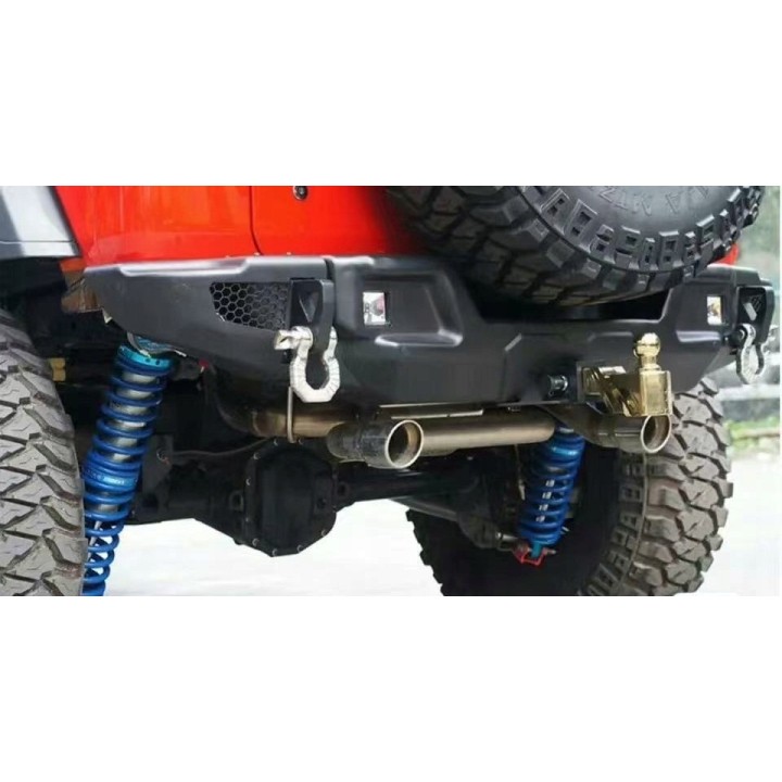 SB Style Steel Rear Bumper - Jeep Wrangler JL 2018+, PDC version