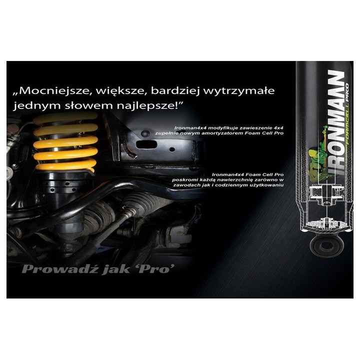 Front shock absorber Ironman 4x4 Foam Cell Pro, 2" lift — Toyota Land Cruiser (45683FE) - view 3