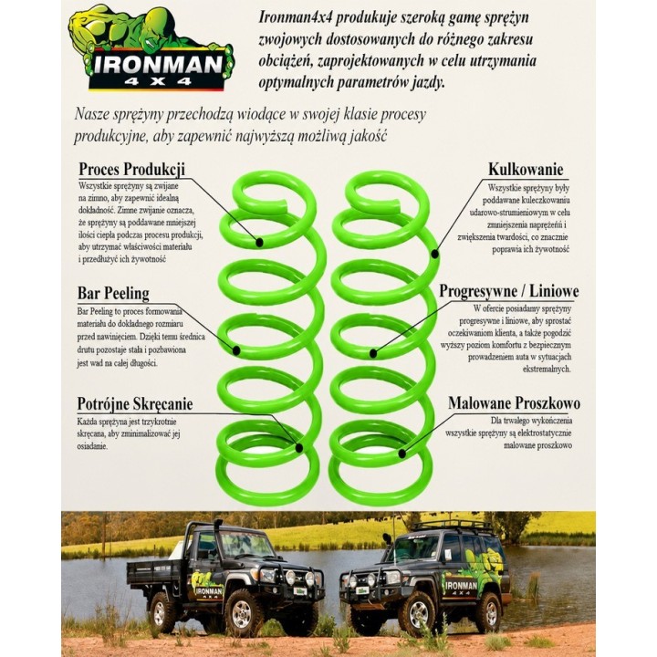 Front coil springs Ironman 4x4 Heavy Duty JEEP016B