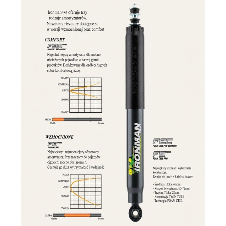 Front shock absorber Ironman 4x4 Foam Cell Pro 45683LFE