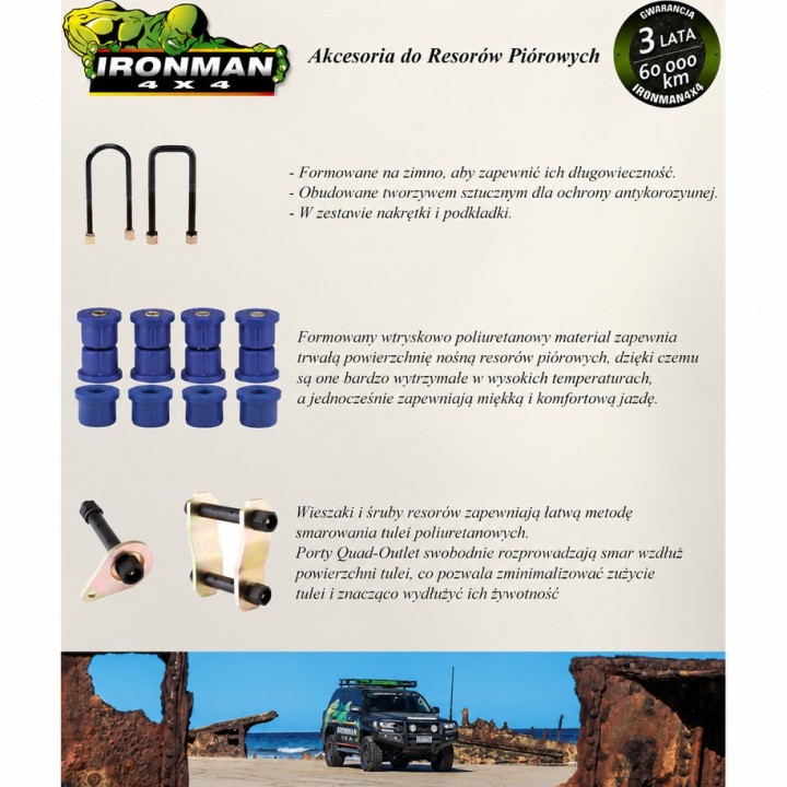 Leaf spring Ironman 4x4 Nissan Patrol Y60/Y61 1100UBK