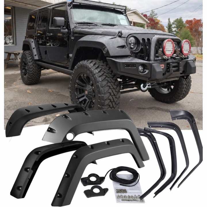 Fender flare Snakeman 4WD Jeep Wrangler JK Formowane SNFF023
