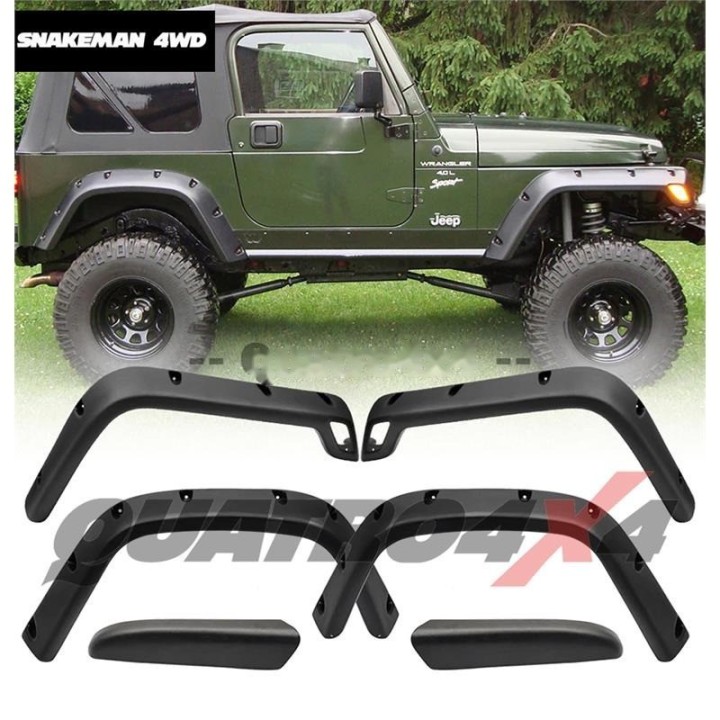 Fender flares - LLDPE Snakeman 4WD Jeep Wrangler TJ SNFF038