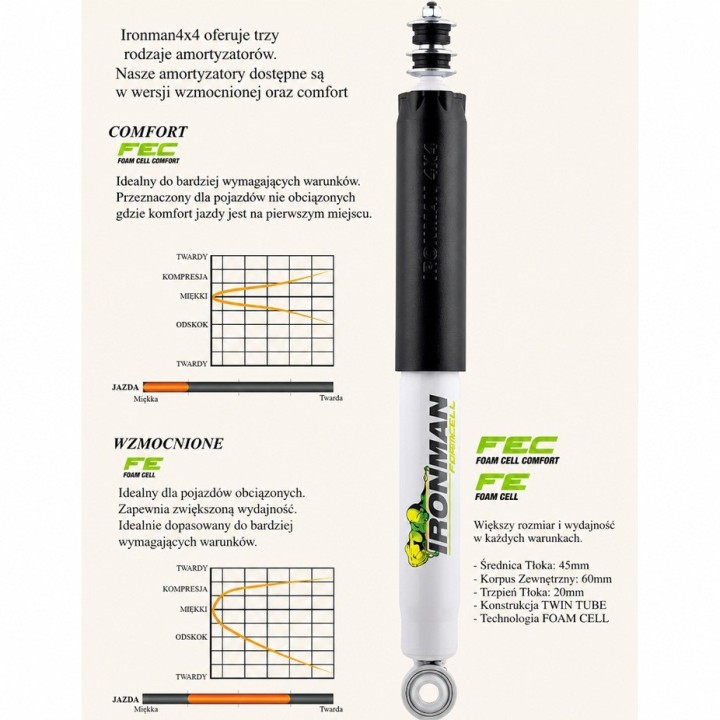 Front shock absorber Ironman 4x4 Foam Cell 2" lift 24661FE