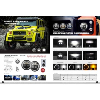 7-Inch LED Headlights TXA 0136A — Pair, Low/High Beam, DRL, Turn Signal - view 2