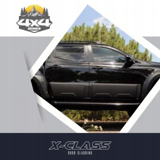 Door Cladding Set Mercedes-Benz X-Class 2018+ — ABS, Matt Black
