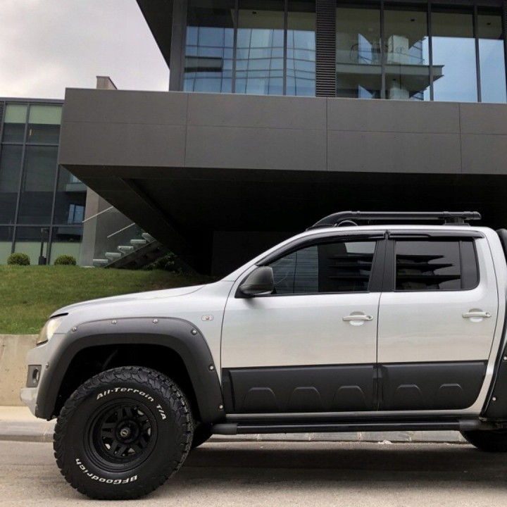 Door and Bed Side Cladding Volkswagen Amarok 2010-2021 — ABS, Matt Black
