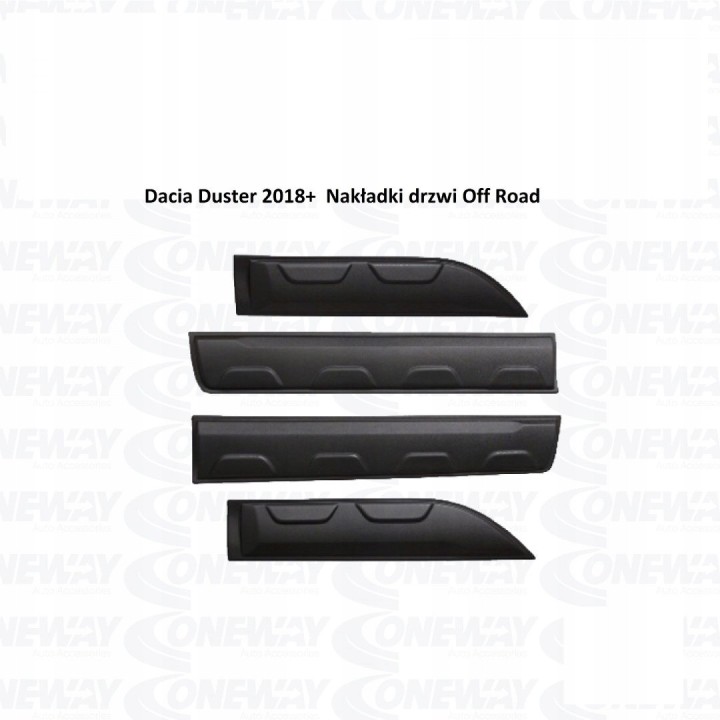 Off Road Door Protection Trims Dacia Duster 2018-2022, set of 4
