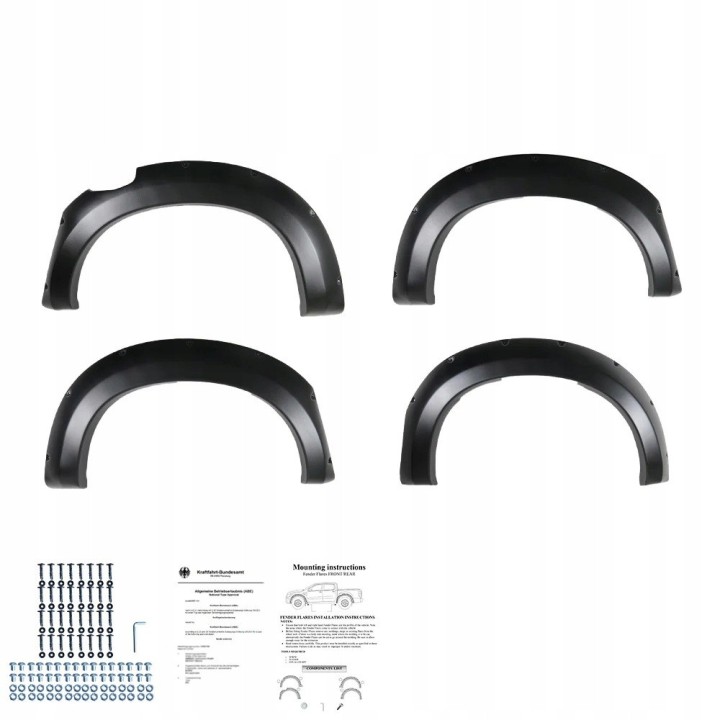 Fender Flares for Isuzu D-Max 2012-2019, set of 4 - view 3