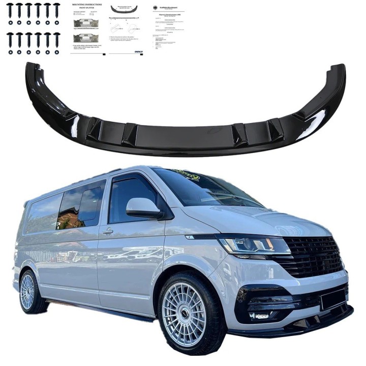 Front Bumper Splitter VW T6.1 2019+ Version 2