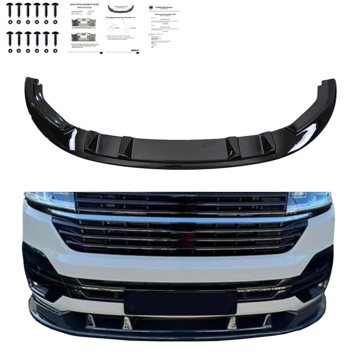 Front Bumper Splitter VW T6.1 2019+ Version 2 - view 2