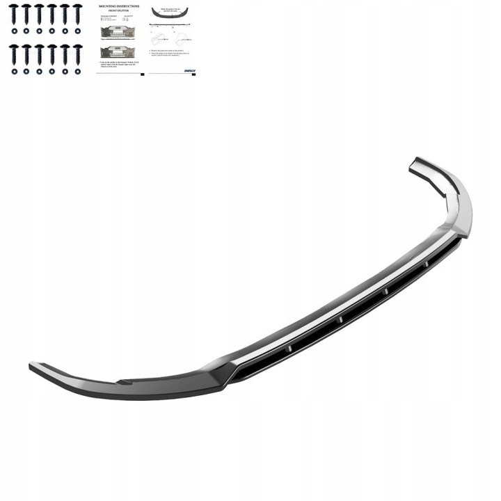 Front Bumper Splitter Ford Transit Custom 2023+ Version 2 - view 2