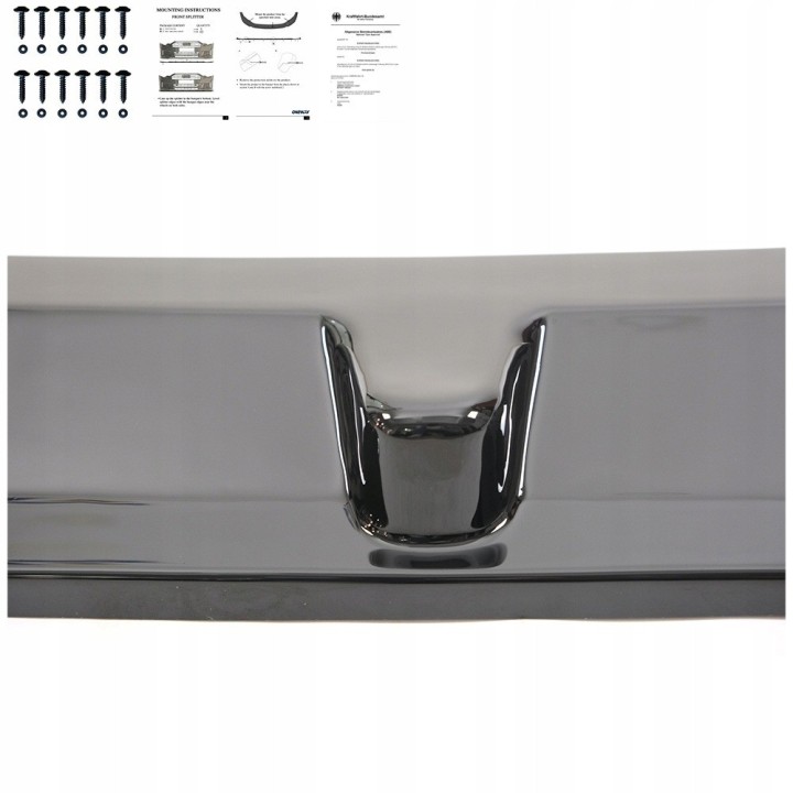 Front Bumper Splitter VW Crafter / MAN TGE 2017+ Version 2 - view 2
