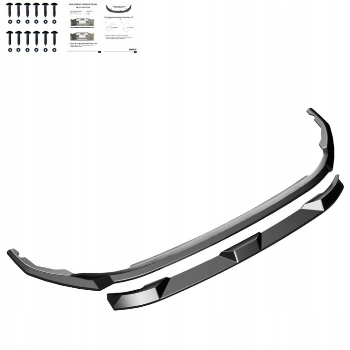 Front Bumper Splitter VW Transporter T7 2024+ (double)