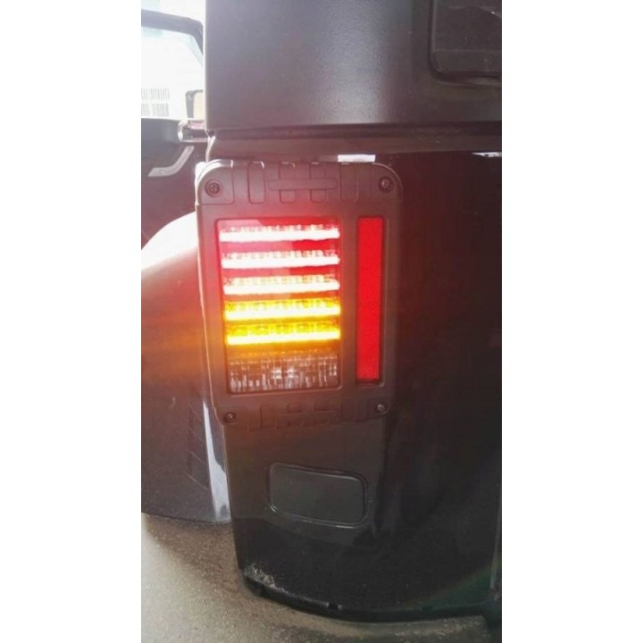 LED Tail Lights with Horizontal Light Bars - Jeep Wrangler JK/JKU 2007+ - view 2