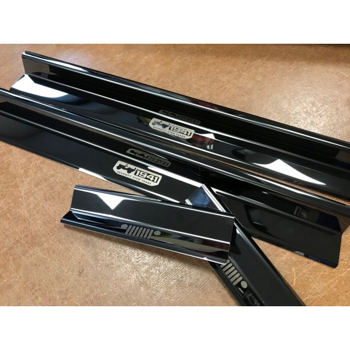 Anniversary Door Sill Plates — Jeep Wrangler JKU 4D, Aluminium