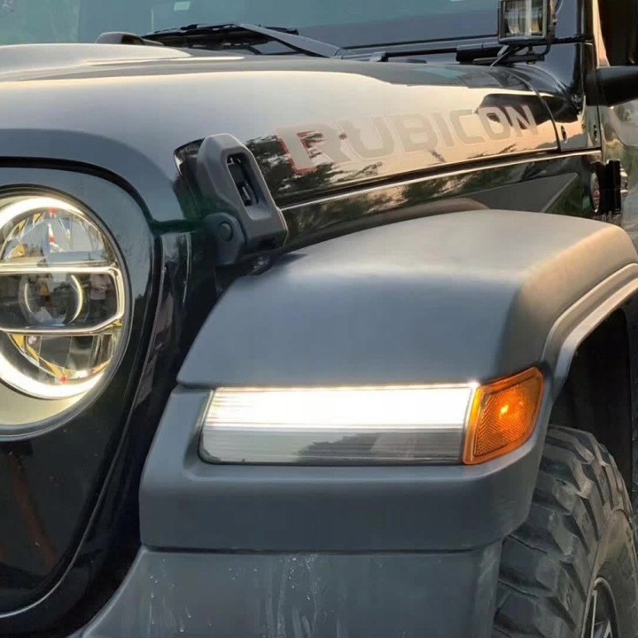 TopFire Fender Flare Lights Jeep Wrangler JL 2018-2025 and Gladiator JT 2020-2025 Rubicon / Sahara