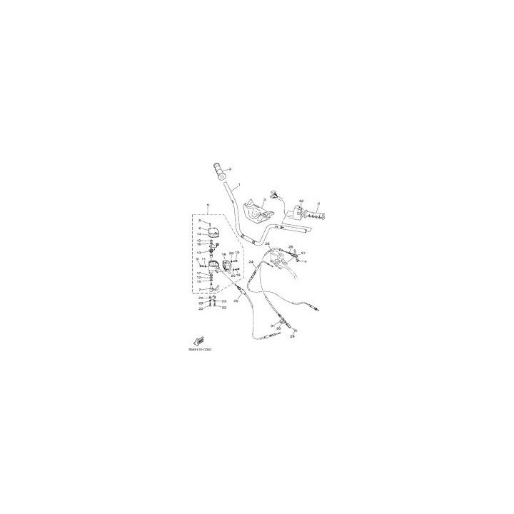 Yamaha 3B4-26311-20-00 linka gazu