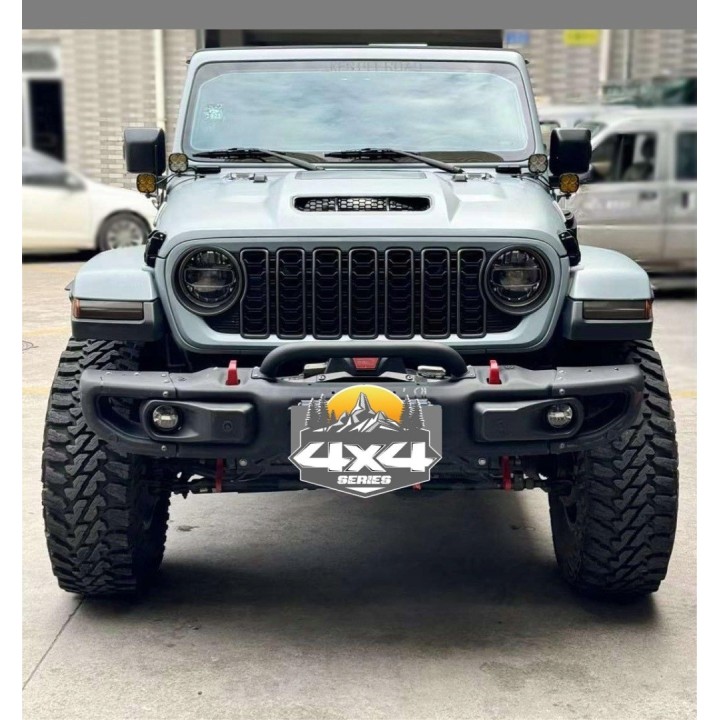 2024-Style Grille Jeep Wrangler JL / JLU 2018+ and Gladiator JT 2020+, No Camera - view 2