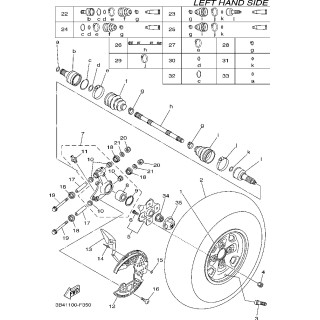 Yamaha 3JN-23517-00-00 odrzutniki kurzu