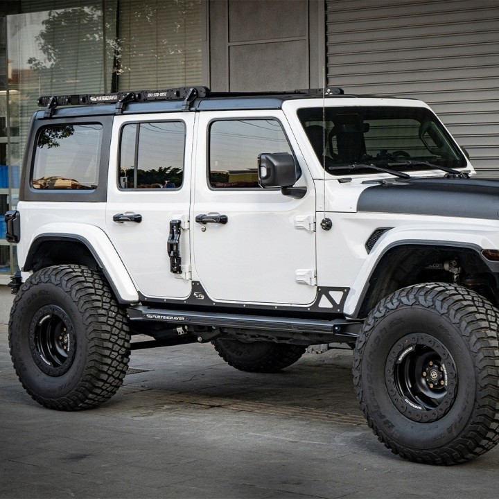 FURY Rocker Panel Covers Jeep Wrangler JLU 4-door — aluminium set - view 3