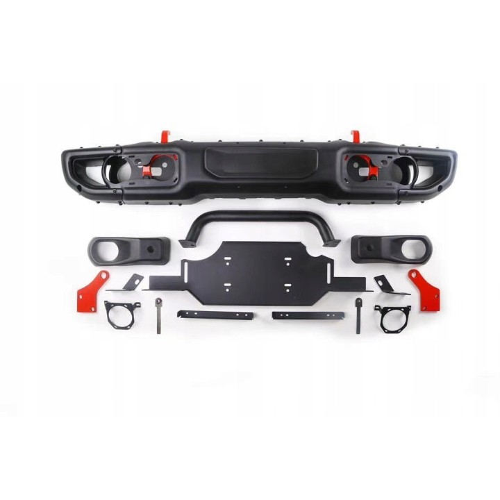 Aluminium Front Bumper with Bull Bar Jeep Wrangler JL / Gladiator JT — PDC version