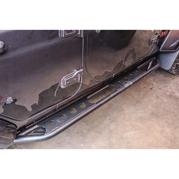 TopFire Steel Tube Side Steps Jeep Wrangler JLU 4-door — clearance, marked coating