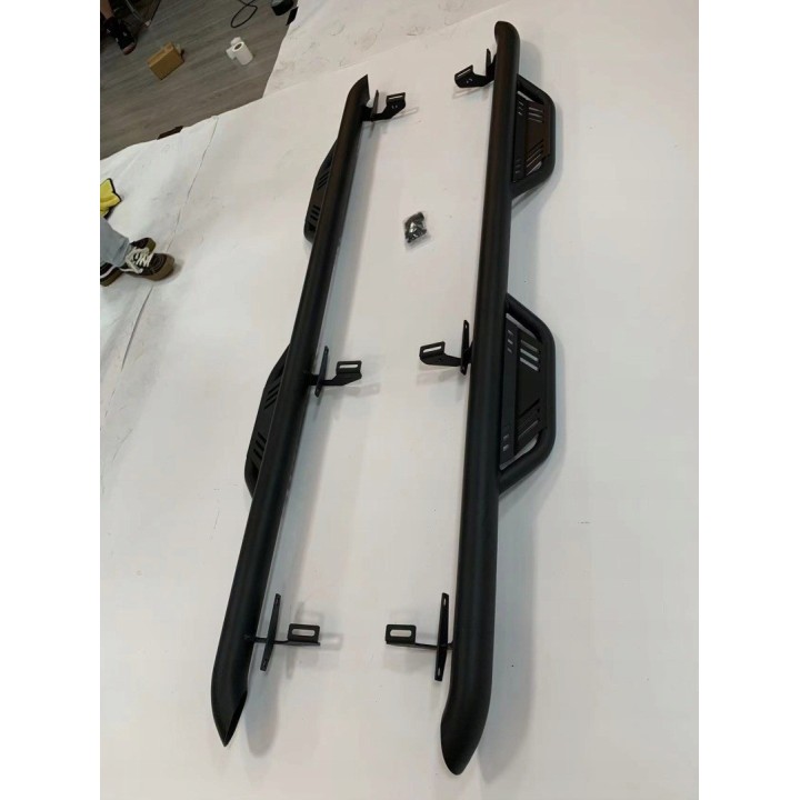 TopFire Steel Side Steps Jeep Wrangler JL 2018-2026 — set, powder-coated steel