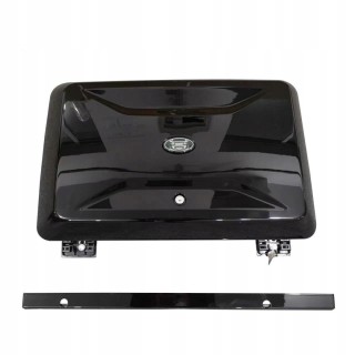 Side Storage Box — window-height case Land Rover Defender, gloss black