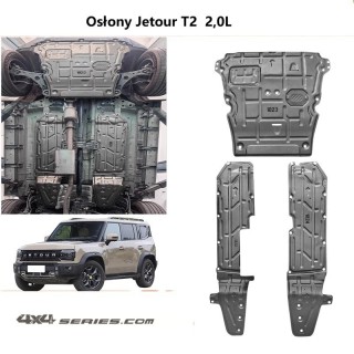 Jetour T2 2.0L Underbody Skid Plate Set — 3 pieces