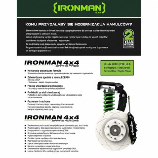 Stainless steel front accessory Ironman 4x4 — VW Amarok, Ford Everest, Ford Ranger Raptor (IMEBK13) - view 2